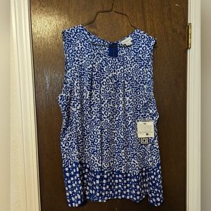 Liz Claiborne Sleeveless Blouse Size XL